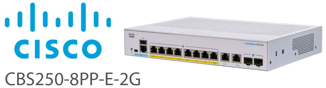 Cisco CBS250-8PP-E-2G, um switch PoE com 8 portas fácil de operar
