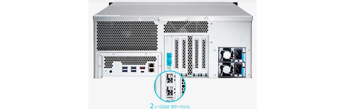 Conectividade 10GbE para transferência de dados e virtualização