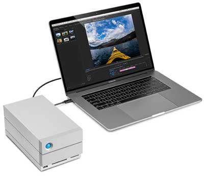 Conexão Thunderbolt 3, alta velocidade de transferência