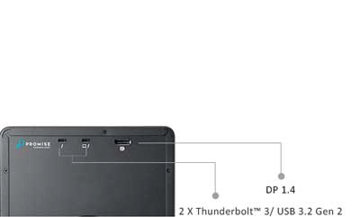 Conexão Thunderbolt e capacidade de 144TB