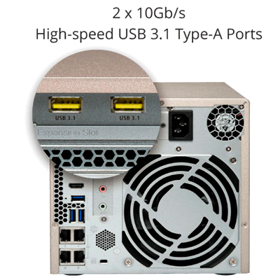 Conexão USB 3.1 (10 Gbps)