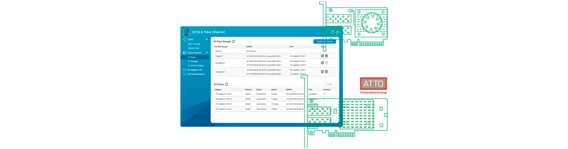 Crie um ambiente de SAN Fibre Channel no seu TS-883XU