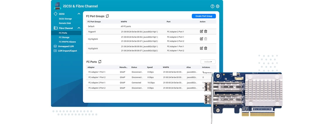 Crie um ambiente de SAN Fibre Channel