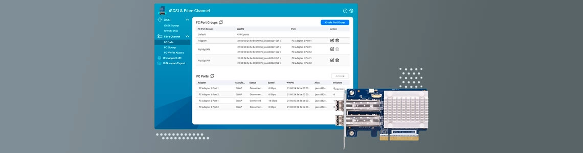 Crie um ambiente SAN Fibre Channel