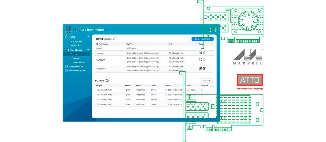 Crie um ambiente SAN Fibre Channel acessível