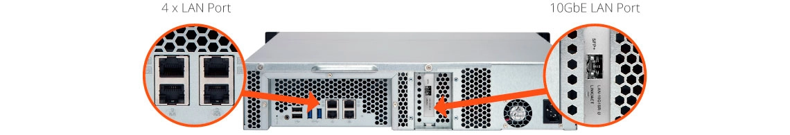 Design de alta confiabilidade do storage 64TB Qnap