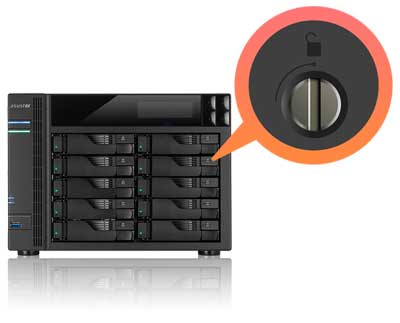 Design de travamento da bandeja dos hard disks