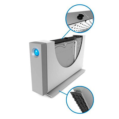 LaCie 9000492U, Design, sistema anti-vibração e 3TB