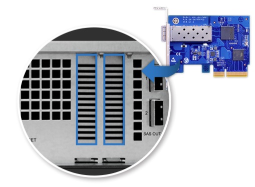 Discos SAS e SATA III 6Gb/s e LAN 10Gbe