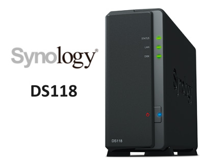 DS118 Synology DiskStation, NAS 10TB compacto e versátil 