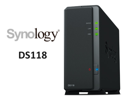 DS118 Synology DiskStation, NAS 10TB compacto e versátil