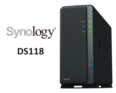 DS118 Synology DiskStation, NAS 10TB compacto e versátil