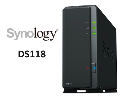 DS118 Synology DiskStation, NAS 20TB compacto e versátil 