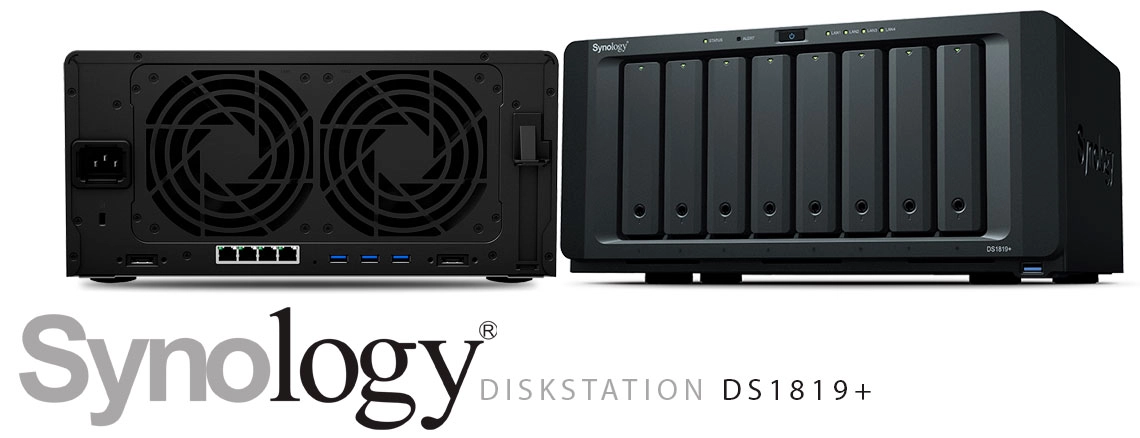 DS1819+ Synology Diskstation, solução de armazenamento 48TB