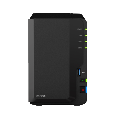 DS218+ 10TB Synology Diskstation, 2 bay NAS – compacto, porém poderoso