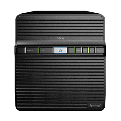 DS418j Diskstation, storage NAS 16TB para usuários domésticos e pequenas empresas