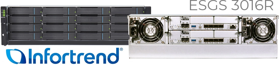 EonStor GS 3016R, storage SAN/NAS 16 baias