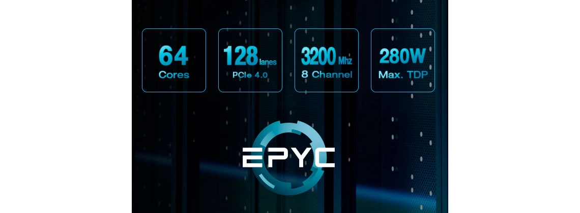 Equipado por processadores AMD EPYC da série 7002