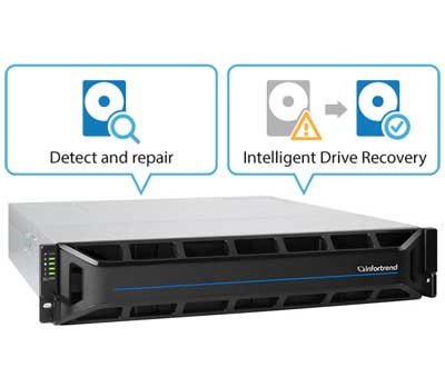 ESGS 4012R Infortrend, proteção e segurança de dados