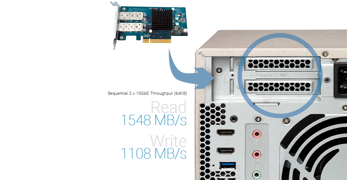 Qnap TVS-473e 24TB, expansão das funcionalidades do storage