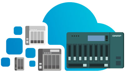 Expansão de capacidade com outro Qnap NAS