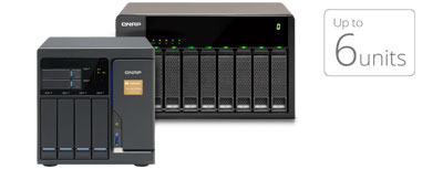 Expansão de capacidade simplificada (NAS + JBOD)