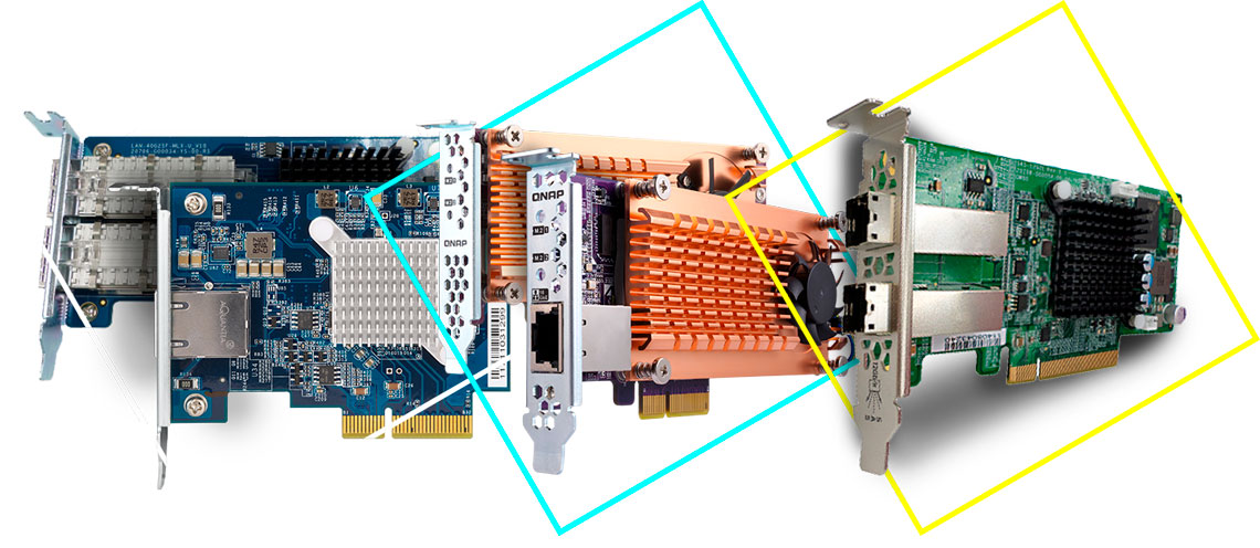 Expansão de funcionalidade NAS com placas PCIe