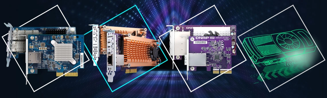 Expansão PCIe para conectividade 40GbE no TVS-h1288X