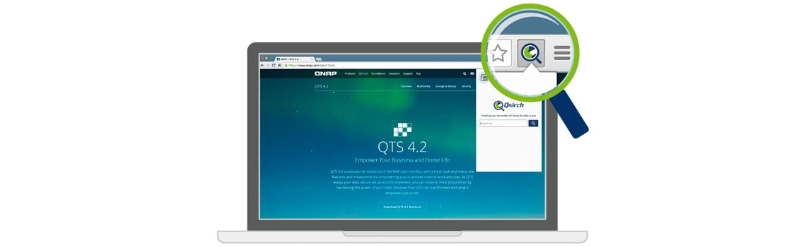 Ferramenta de pesquisa no storage NAS, Qsirch