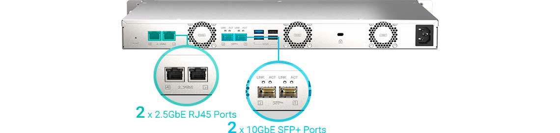 Fluxos de trabalho simplificados com 10GbE e 2,5GbE