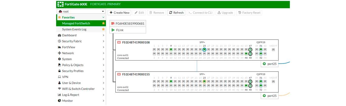 FortiSwitch 108F Series, um switch de fácil gerenciamento