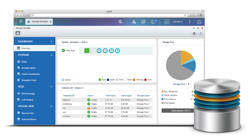 Gerenciamento de armazenamento simplificado