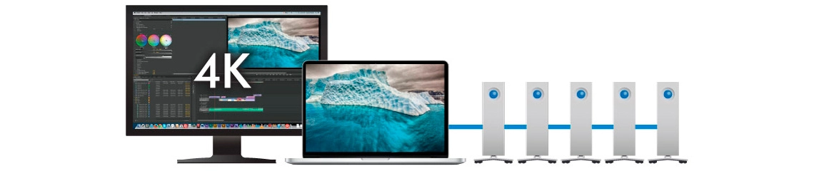 HD 4TB Thunderbolt USB3.0 LaCie - Versatilidade para ambientes profissionais