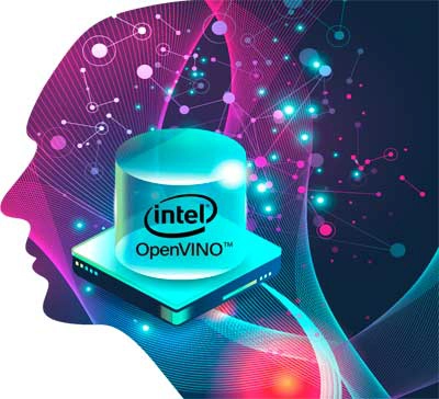 Intel OpenVINO AI integrado.