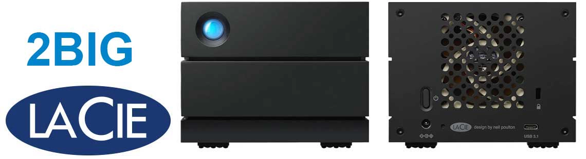 LaCie 2Big RAID HD 28TB com RAID e entrada USB-C