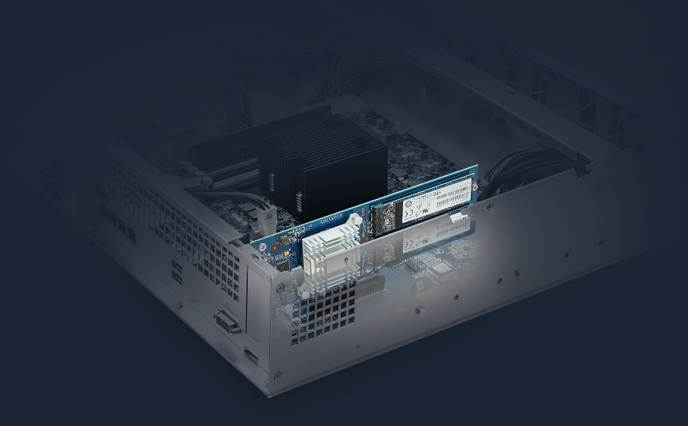 Mais performance e transmissão de dados no RS2418+ 168TB