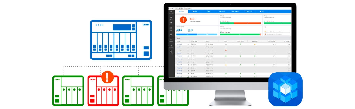Monitore e gerencie vários NAS com Qcenter