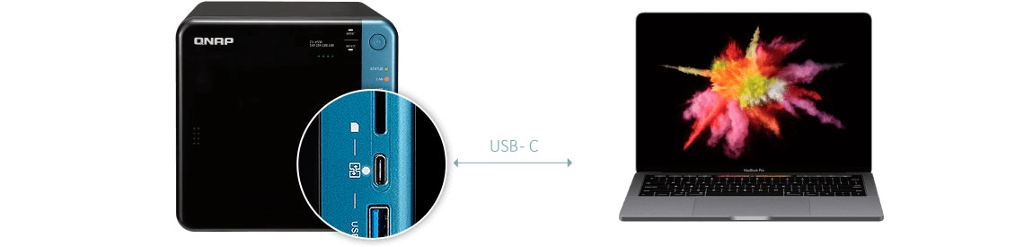 NAS TS-453B 20TB com QuickAccess para acesso mais rápido aos arquivos