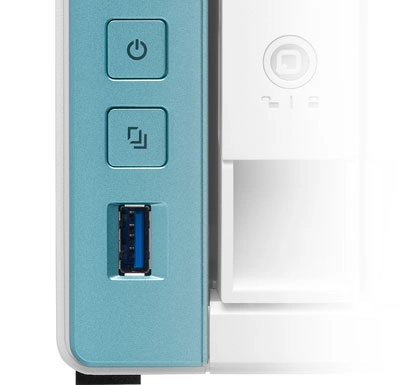 One-touch backup, um botão para backup automático via USB
