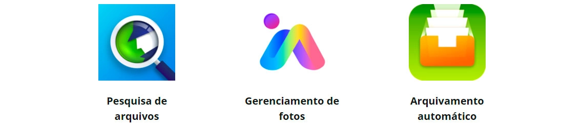 Organize arquivos e fotos com facilidade