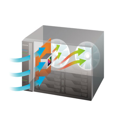 AS7008T 112TB, projetado para ser silencioso e eficiente
