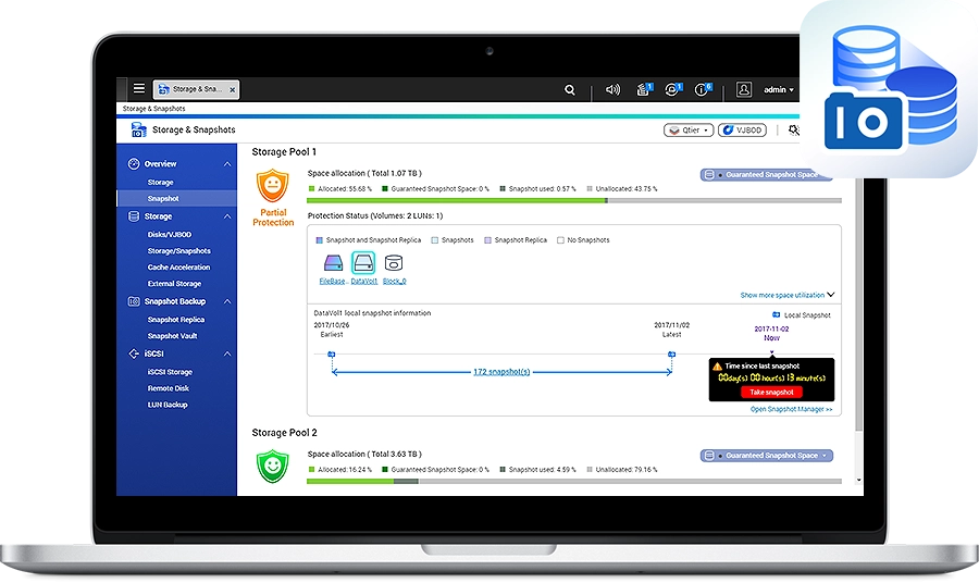 Proteção de dados contra ransomware com snapshots