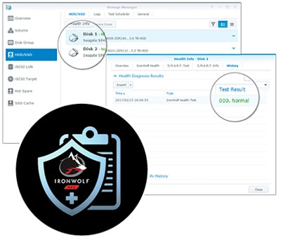 Proteção de dados com IronWolf Health Management