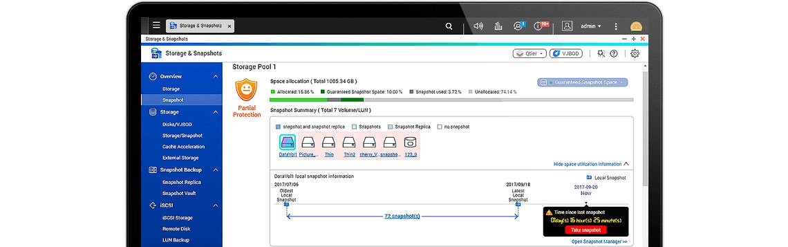 Proteção de snapshot para arquivos e dados