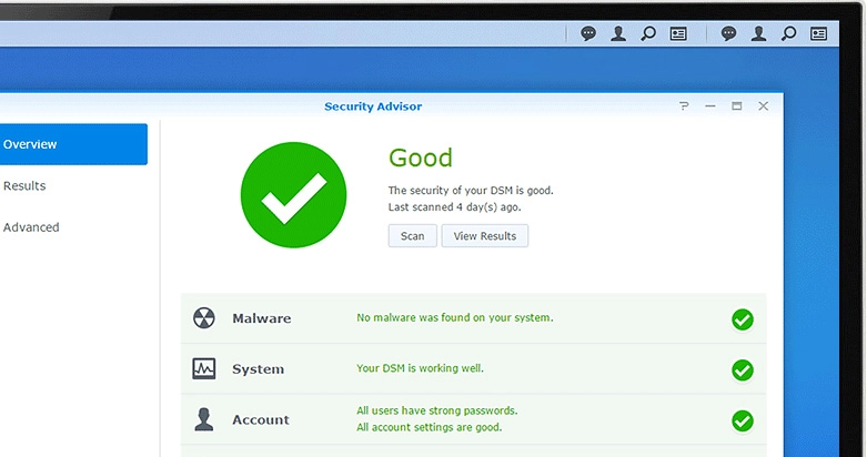 Proteção digital Synology