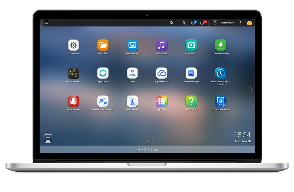 QTS, sistema operacional Qnap com interface intuitiva