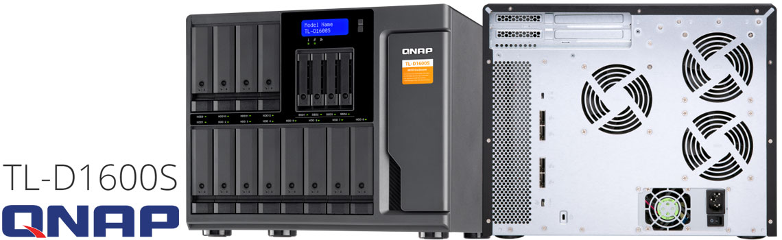 Qnap TL-D1600S, JBOD 16 Baias com placa PCIe QXP