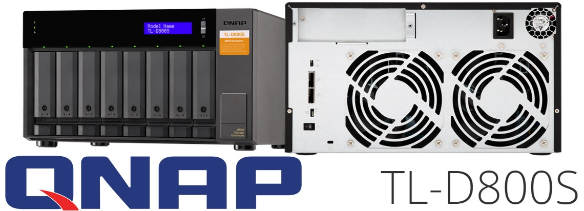 Qnap TL-D800S, gabinete de expansão 8 baias e placa PCIe