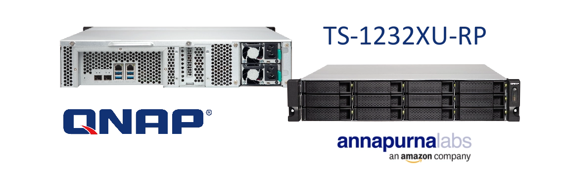 Qnap TS-1232XU-RP 24TB, Storage NAS de alta performance  