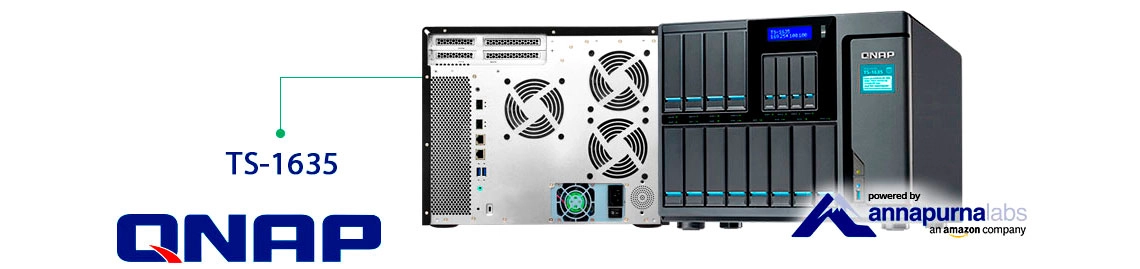 Qnap TS-1635, Storage NAS até 120TB para uso corporativo